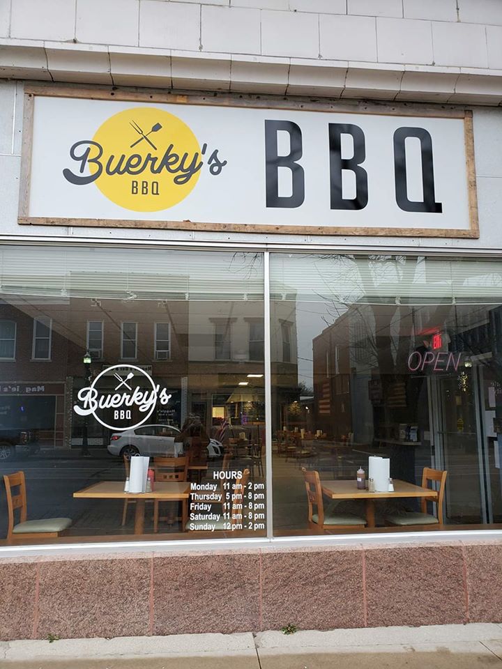 Buerky's BBQ Katy Trail Missouri MO BBQ Ribs Pulled Pork