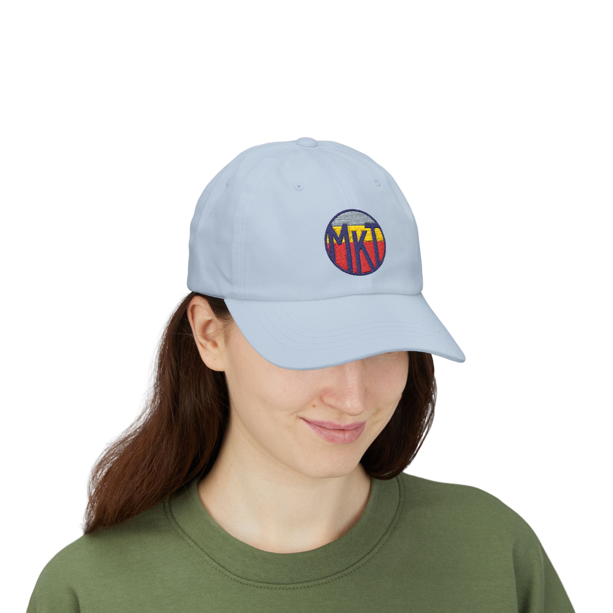 Retro Sunset Logo Dad Cap — Embroidered MKT Circle Hat - Image 13