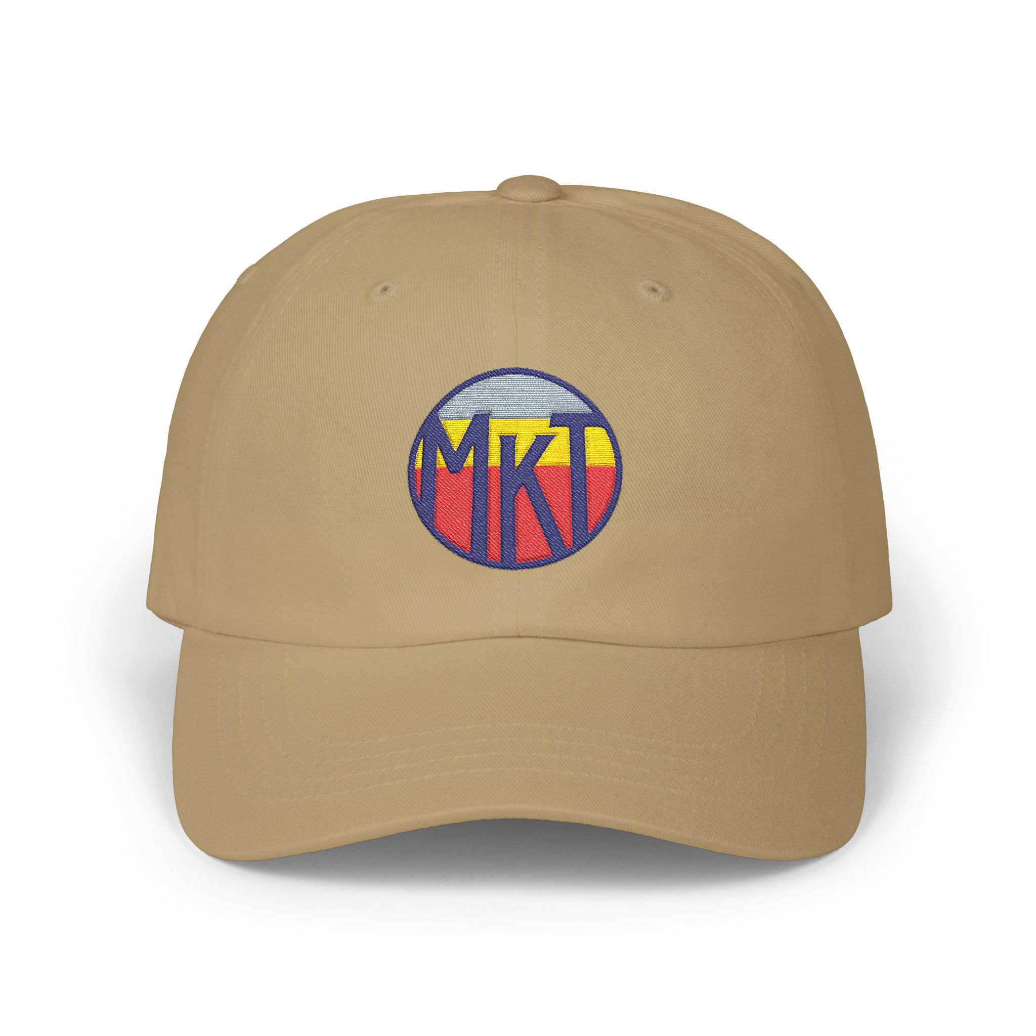 Retro Sunset Logo Dad Cap — Embroidered MKT Circle Hat - Image 8